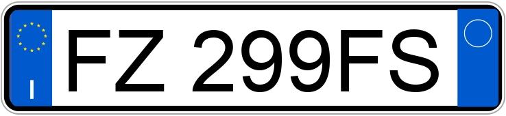 Numer rejestracyjny FZ299FS posiada SUZUKI Ignis