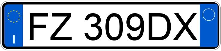 Numer rejestracyjny FZ309DX posiada FIAT Panda 3a serie Panda 1.2 Trussardi (51 kw)