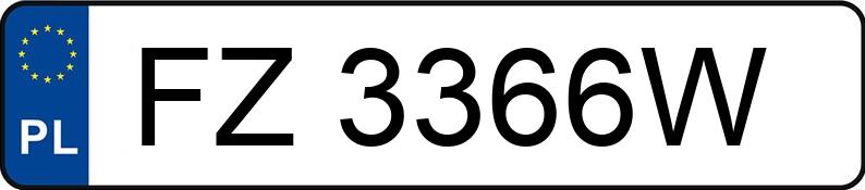Numer rejestracyjny FZ 3366W posiada CUPRA CUPRA LEON SP - FZ3366W Numer rejestracyjny FZ 3366W posiada CUPRA CUPRA LEON SP - FZ3366W