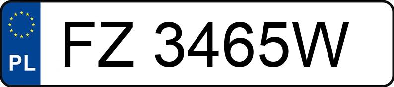 Numer rejestracyjny FZ 3465W posiada KIA STINGER - FZ3465W