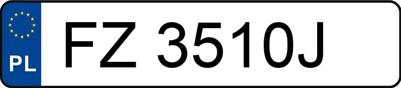 Numer rejestracyjny FZ 3510J posiada MERCEDES-BENZ CLS 320 CDI MR`04 E4 219 CLS 320 CDI MR`04 E4 219 - FZ3510J