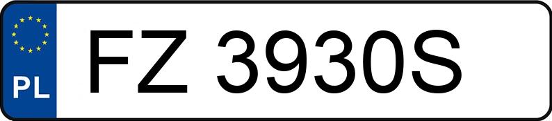 Numer rejestracyjny FZ 3930S posiada BMW 530 Diesel Kat. MR`01 E39 530 Diesel Kat. MR`01 E39 - FZ3930S