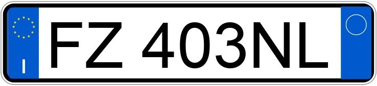 Numer rejestracyjny FZ403NL posiada FORD Fiesta 7a serie Fiesta 1.1 75 CV GPL 5P Titanium (55 kw)