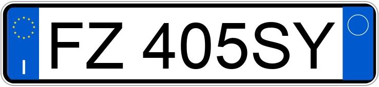 Numer rejestracyjny FZ405SY posiada AUDI A4 5a serie Numer rejestracyjny FZ405SY posiada AUDI A4 5a serie