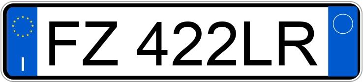 Numer rejestracyjny FZ422LR posiada LAND ROVER RR Evoque 2a serie