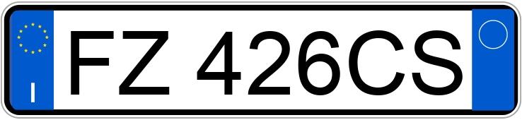 Numer rejestracyjny FZ426CS posiada FORD Fiesta 7a serie