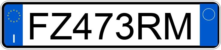 Numer rejestracyjny FZ473RM posiada FORD Fiesta 7a serie