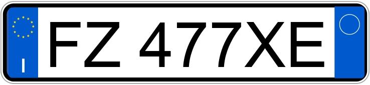 Numer rejestracyjny FZ477XE posiada FORD Fiesta 6a serie