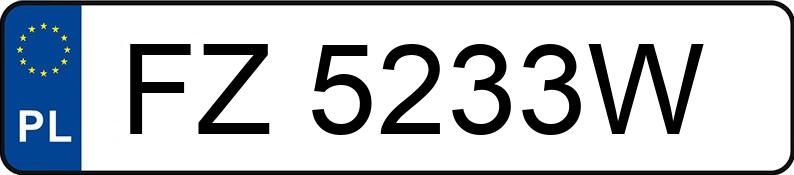 Numer rejestracyjny FZ 5233W posiada NISSAN MICRA - FZ5233W