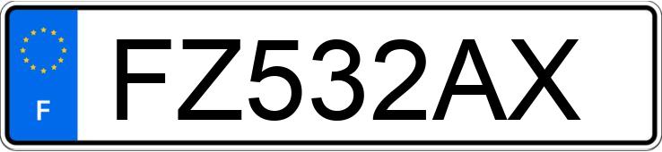 Numer rejestracyjny FZ532AX posiada FORD TRANSIT VI