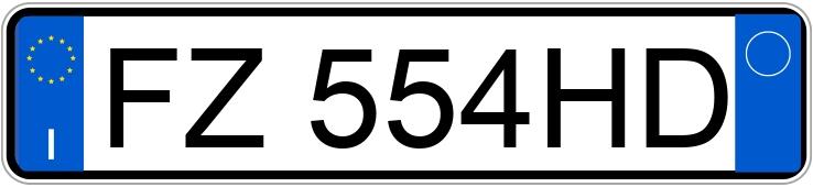 Numer rejestracyjny FZ554HD posiada SMART fortwo 3as.