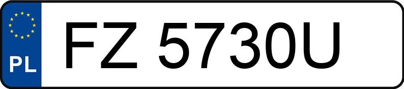 Numer rejestracyjny FZ 5730U posiada BMW 730 - FZ5730U Numer rejestracyjny FZ 5730U posiada BMW 730 - FZ5730U