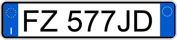 Numer rejestracyjny FZ577JD posiada PORSCHE Macan