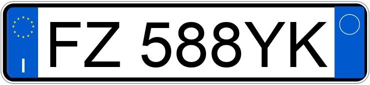 Numer rejestracyjny FZ588YK posiada Opel Vivaro