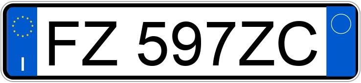 Numer rejestracyjny FZ597ZC posiada FIAT 500X