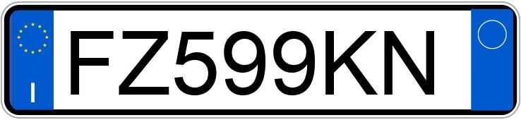 Numer rejestracyjny FZ599KN posiada FIAT 500 Numer rejestracyjny FZ599KN posiada FIAT 500