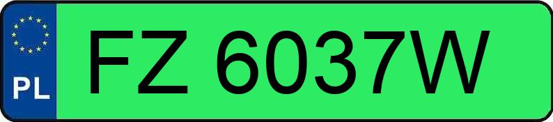 Numer rejestracyjny FZ 6037W posiada PEUGEOT 2008 - FZ6037W