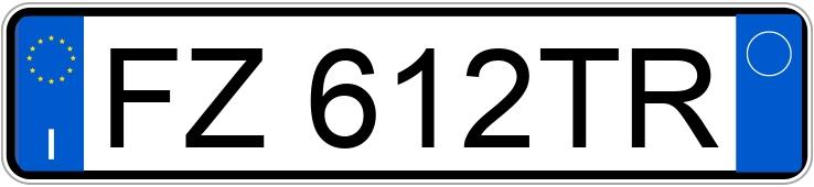 Numer rejestracyjny FZ612TR posiada FIAT Panda 3a serie