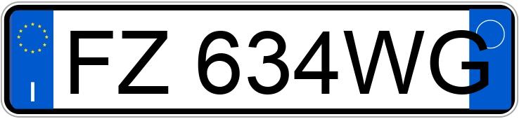 Numer rejestracyjny FZ634WG posiada MERCEDES Classe A