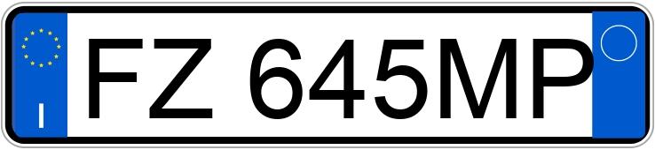 Numer rejestracyjny FZ645MP posiada CHEVROLET Camaro