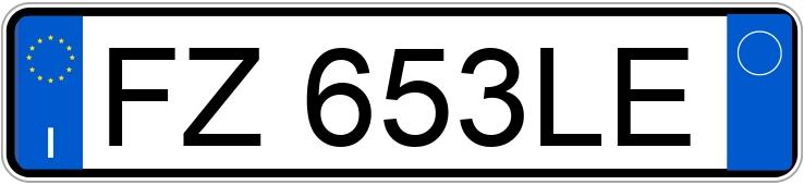 Numer rejestracyjny FZ653LE posiada FIAT 500 Numer rejestracyjny FZ653LE posiada FIAT 500