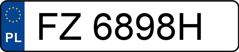 Numer rejestracyjny FZ 6898H posiada OPEL Signum 1.9 Diesel MR`03 E3 Cosmo - FZ6898H