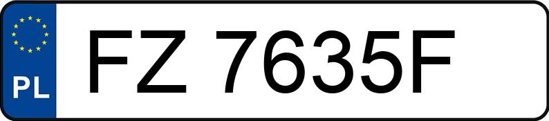 Numer rejestracyjny FZ 7635F posiada HONDA CIVIC - FZ7635F