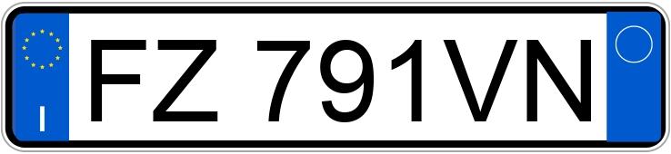 Numer rejestracyjny FZ791VN posiada SEAT Ibiza 5a serie