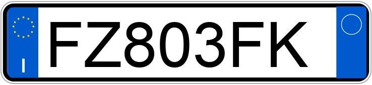 Numer rejestracyjny FZ803FK posiada MERCEDES Classe A