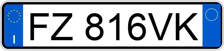 Numer rejestracyjny FZ816VK posiada OPEL Crossland