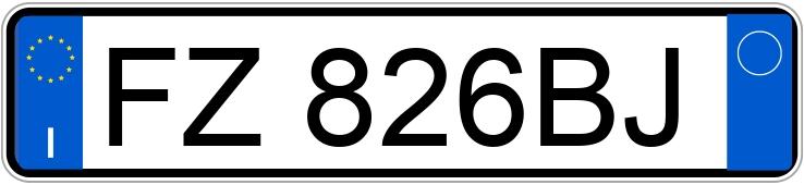 Numer rejestracyjny FZ826BJ posiada MERCEDES Classe B