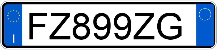 Numer rejestracyjny FZ899ZG posiada FORD EcoSport