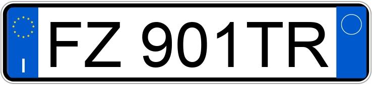 Numer rejestracyjny FZ901TR posiada LANCIA Ypsilon 3a serie