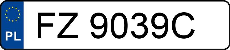 Numer rejestracyjny FZ 9039C posiada OPEL ASTRA - FZ9039C