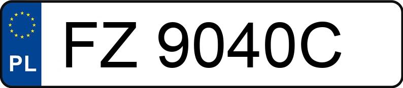 Numer rejestracyjny FZ 9040C posiada MAZDA 6 - FZ9040C