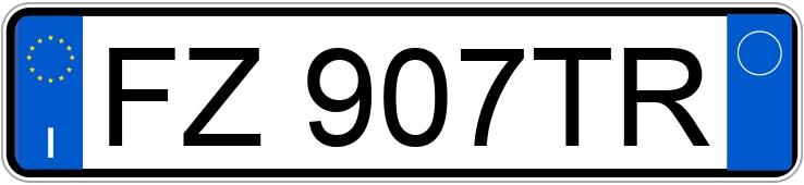 Numer rejestracyjny FZ907TR posiada LANCIA Ypsilon 3a serie