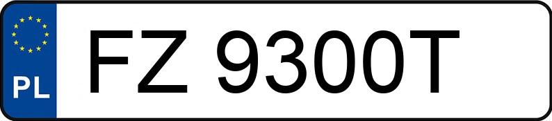 Numer rejestracyjny FZ 9300T posiada BMW 530I XDRIVE - FZ9300T