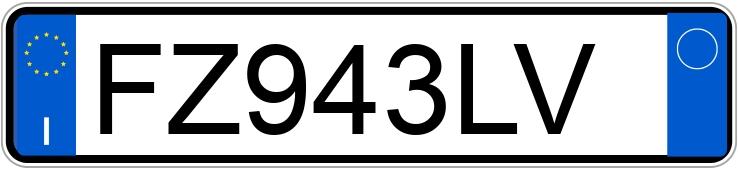 Numer rejestracyjny FZ943LV posiada FIAT Tipo