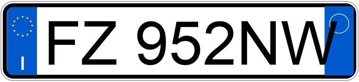 Numer rejestracyjny FZ952NW posiada OPEL Corsa 6a serie