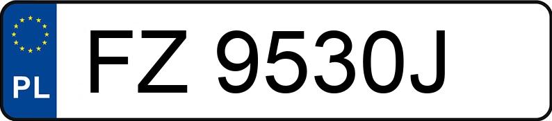 Numer rejestracyjny FZ 9530J posiada FIAT PUNTO - FZ9530J