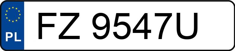 Numer rejestracyjny FZ 9547U posiada OPEL VECTRA STATION WAGON - FZ9547U