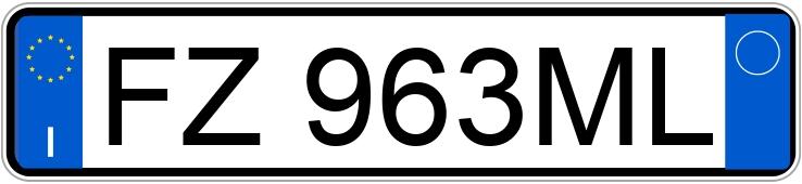 Numer rejestracyjny FZ963ML posiada VOLKSWAGEN Polo 6a serie