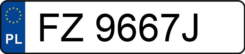 Numer rejestracyjny FZ 9667J posiada NISSAN JUKE - FZ9667J