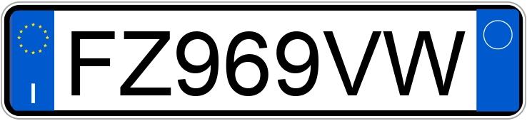 Numer rejestracyjny FZ969VW posiada CITROEN C3 3a serie