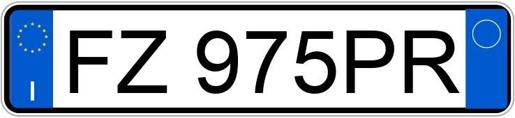 Numer rejestracyjny FZ975PR posiada FIAT Panda 3a serie