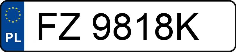 Numer rejestracyjny FZ 9818K posiada VOLKSWAGEN Polo IV 1.2 MR`02 E4 Basis - FZ9818K