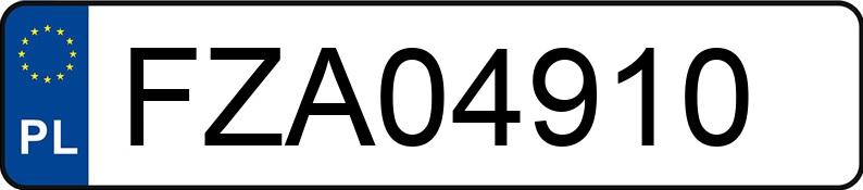 Numer rejestracyjny FZA 04910 posiada BMW 316i Coupe Kat. E36 316i Coupe Kat. E36 - FZA04910