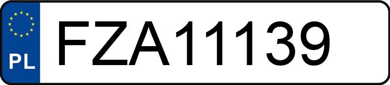 Numer rejestracyjny FZA 11139 posiada AUDI A6 2.8 KAT - FZA11139