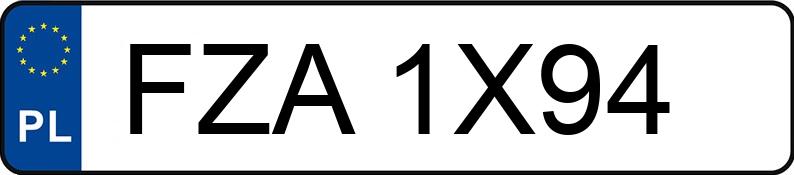 Numer rejestracyjny FZA 1X94 posiada RENAULT MEGANE - FZA1X94 Numer rejestracyjny FZA 1X94 posiada RENAULT MEGANE - FZA1X94