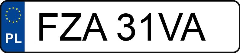 Numer rejestracyjny FZA 31VA posiada FORD KA 1.3 - FZA31VA Numer rejestracyjny FZA 31VA posiada FORD KA 1.3 - FZA31VA